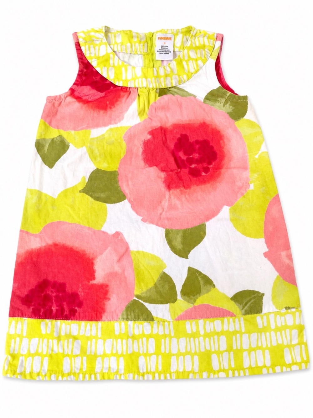 Gymboree Girls Floral Sleeveless Summer Dress Size 4